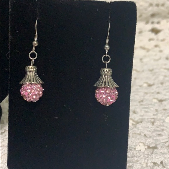Pink Australian Crystal Jewelry Set - Picture 3 of 3